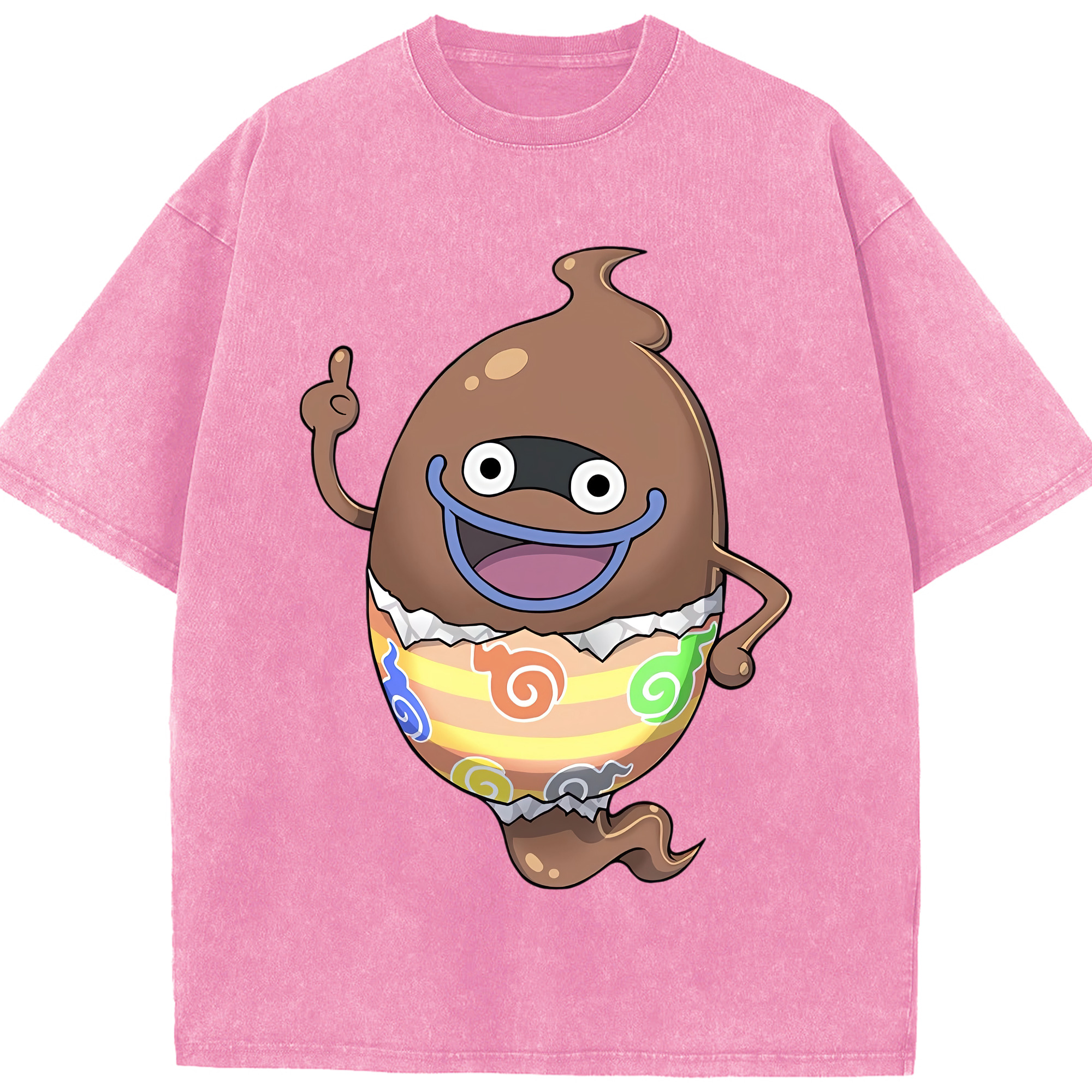 （画像用） 妖怪ウォッチ Yo-kai Watch 綿100% ヴィンテージ風 半袖Tシャツ（フロントプリント）